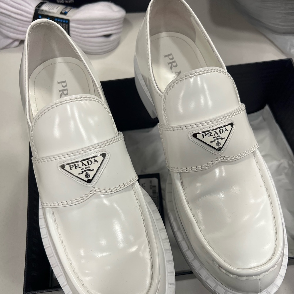 Prada Loafers (White)